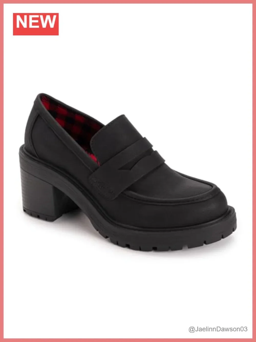 MUK LUKS Leona Loafer - Women's Heeled Loafers, Faux Stack Heel, Comfortable
